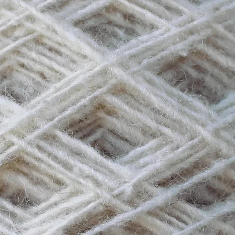Undyed Corriedale wool up close